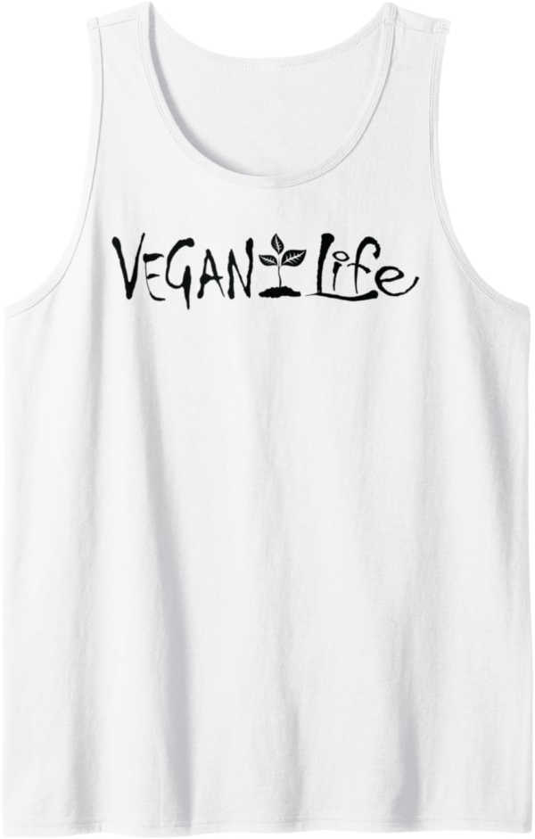 Vegan Life Diet Funny Plant Vegetarian Vegan for Men Women T... - Image 2